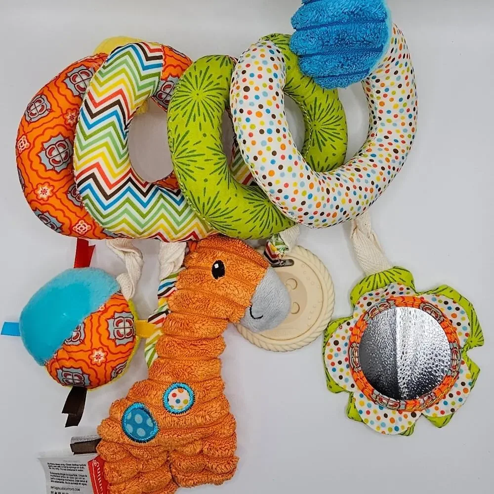Baby Toy Bundle Sensory Activity Turtle Lamb Spiral Infantino Manhattan Toy